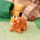 Felt Toy Highland Cow - Light Brown