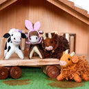 Felt Toy Highland Cow - Light Brown