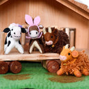 Felt Toy Highland Cow - Dark Brown