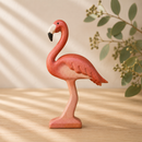 Wooden Flamingo