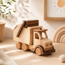Large Wooden Garbage Truck