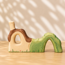 Wooden Fairy House With Chimney