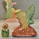 Wooden Kneeling Fairy