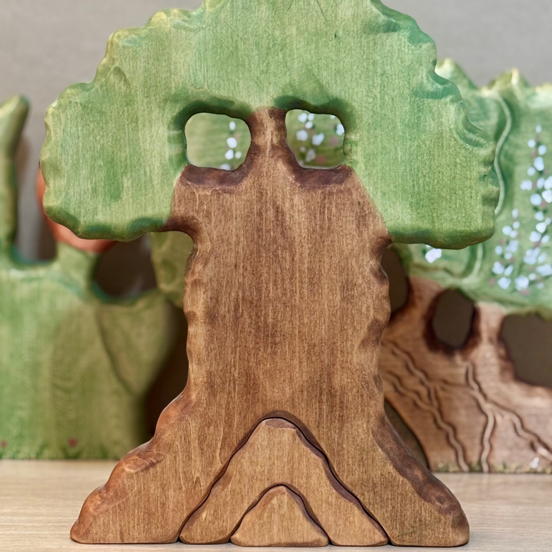 Wooden Toy Oak Tree | Small World Play | Handmade Toys