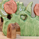 Wooden Tulip Set With Door - Extra Large