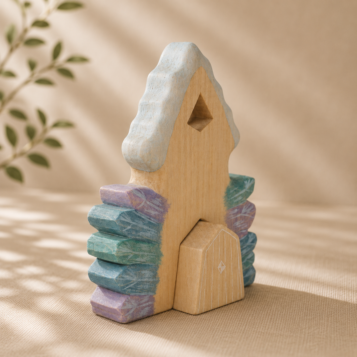 Wooden Crystal House | Small World Play | Handmade Toys