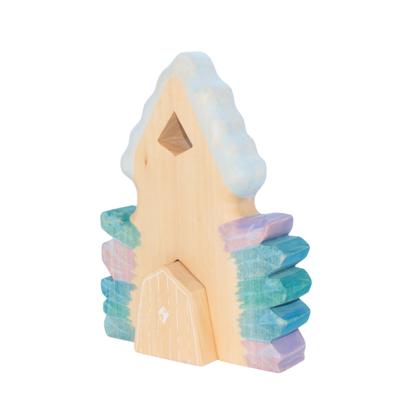 Large Wooden Crystal House - Winter