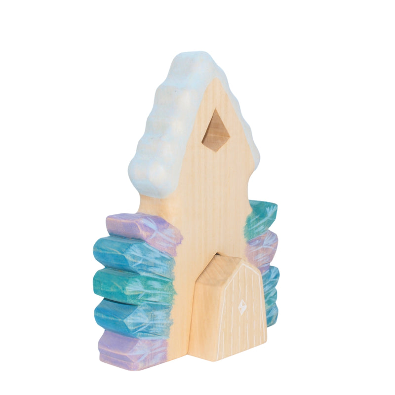 Large Wooden Crystal House - Winter