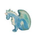 Large Wooden Dragon - Blue