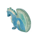 Large Wooden Dragon - Blue