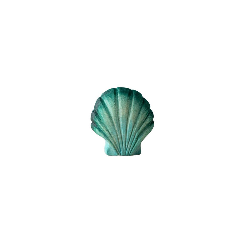 Wooden Seashell - Green