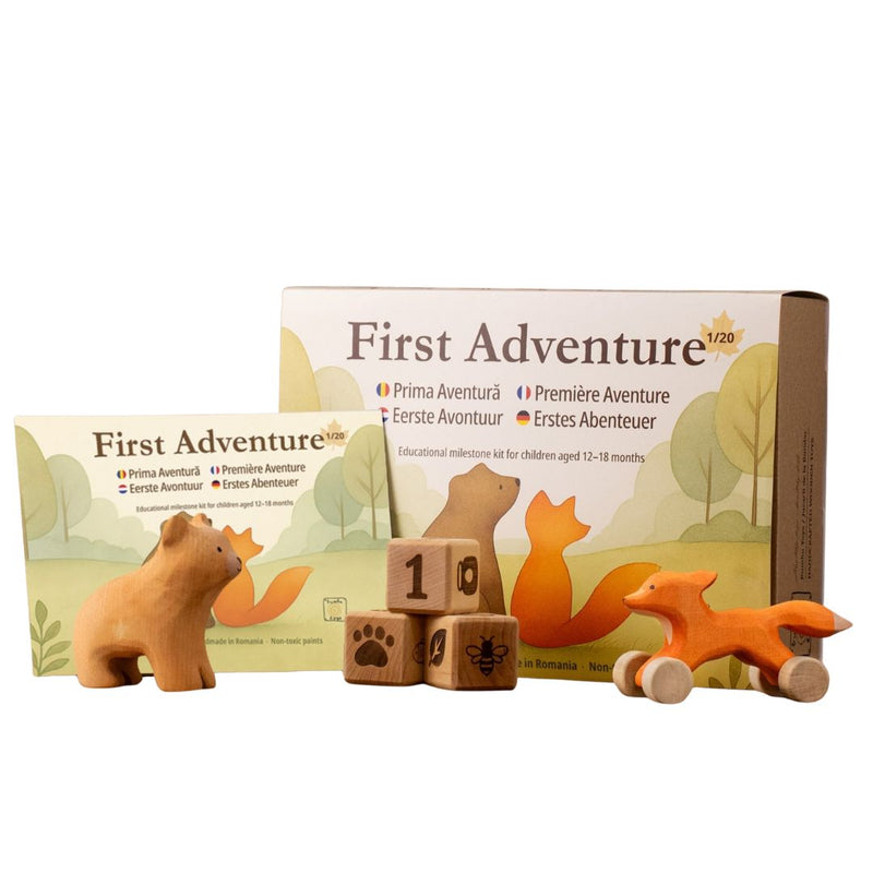 First Adventure Wooden Toy Set