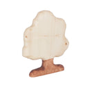 Wooden Oak Tree With Snow