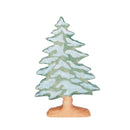 Wooden Pine Tree With Snow