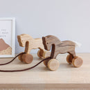 Wooden Pull Along Horse