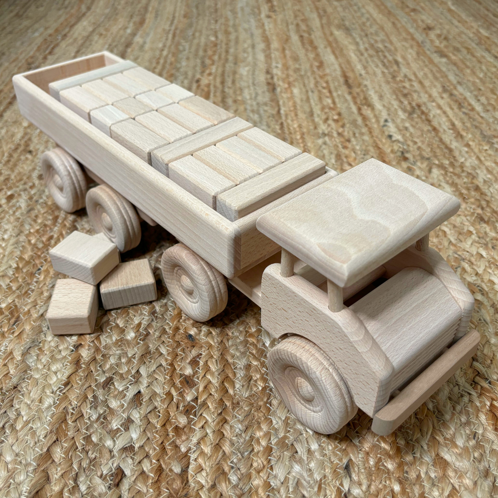Wooden Semi Trailer Truck Wooden Toys Handmade Toys