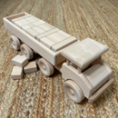 Large Semi Trailer Truck With Blocks - Dozer