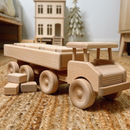 Large Semi Trailer Truck With Blocks - Dozer