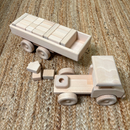 Large Semi Trailer Truck With Blocks - Dozer