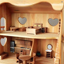 Wooden Dollhouse Furniture - 19 Piece 'Rose' Set