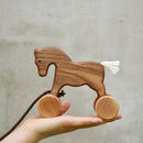 Wooden Pull Along Horse
