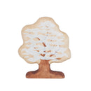 Wooden Oak Tree With Snow