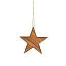 Wooden Personalised Christmas Ornament - Star