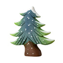 Small Wooden Fir Tree - Snowy