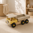 Extra Large Wooden Beach Truck - Yellow & Grey