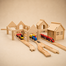 Wooden Train Station - Large Set