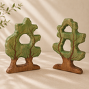 Extra Large Wooden Bird Tree - Set Of 2