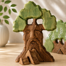 Wooden Old Oak Tree With Face - Extra Large