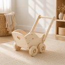 Large Wooden Push Cart  - Trudy