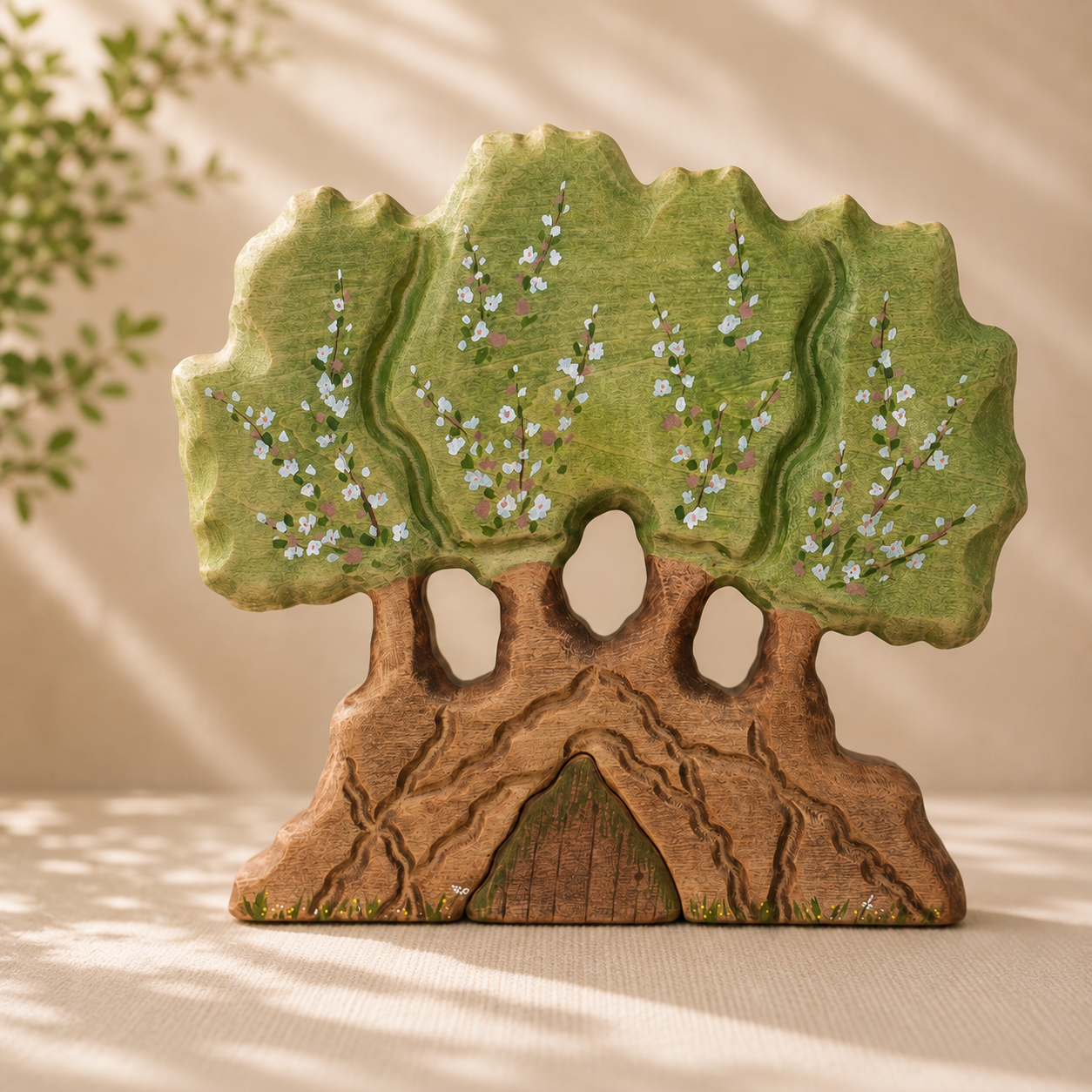 Wooden Toy Spring Tree | Small World Play | Handmade Toys