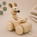 Wooden Pull Along Mouse - Albert