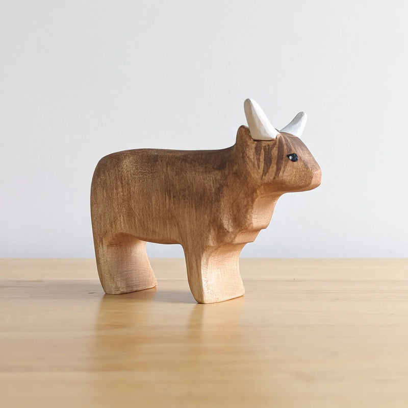 Wooden Highland Cow