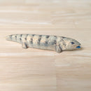 Wooden Blue Tongue Lizard