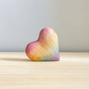Wooden Rainbow Heart