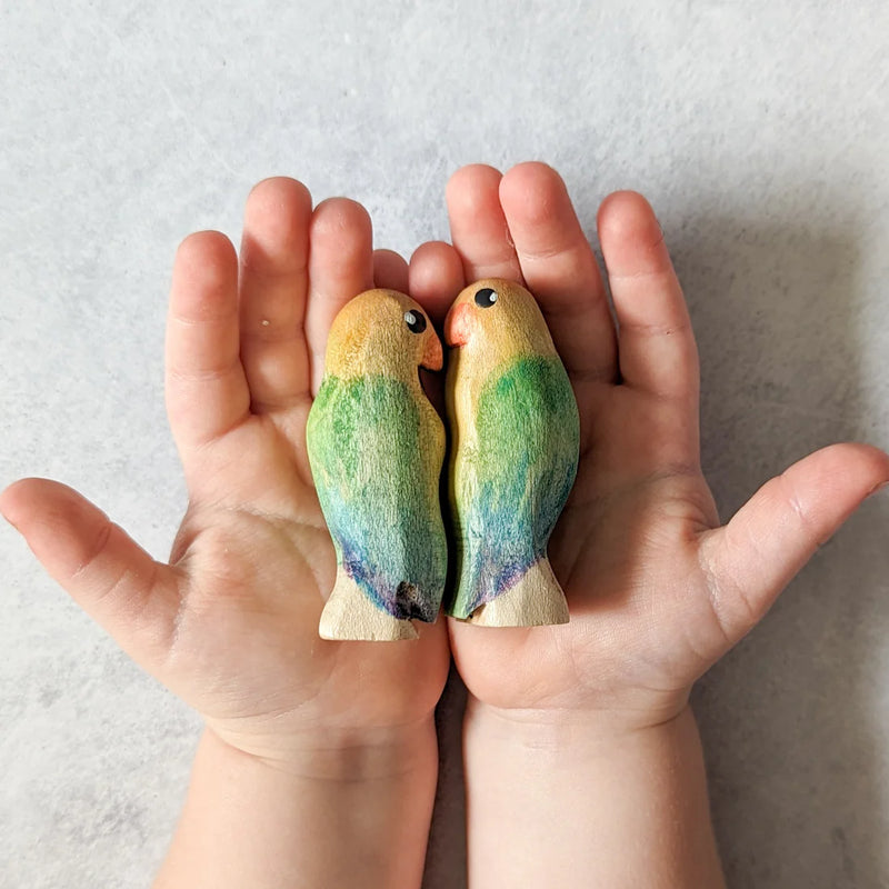 Wooden Lovebirds Set