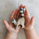 Wooden Ring Tailed Lemur - Tail Backward