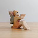 Wooden Sitting Fairy - Light
