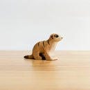 Wooden Meerkat - Crouching