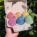 Wooden Speckled Eggs - Set Of 6