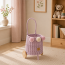 Wicker Market Buggy - Dusty Pink