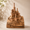 Medium Wooden Pop Up Castle - Red Gum