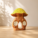 Wooden Dollhouse - Yellow Mushroom