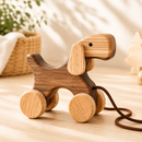 Wooden Pull Along Dog