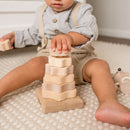 Wooden Stacking Pyramid - Modern