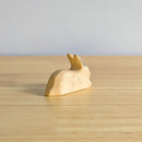 Wooden Rabbit - Laying