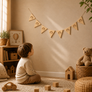 Wooden Bunting Flags - Rainbow